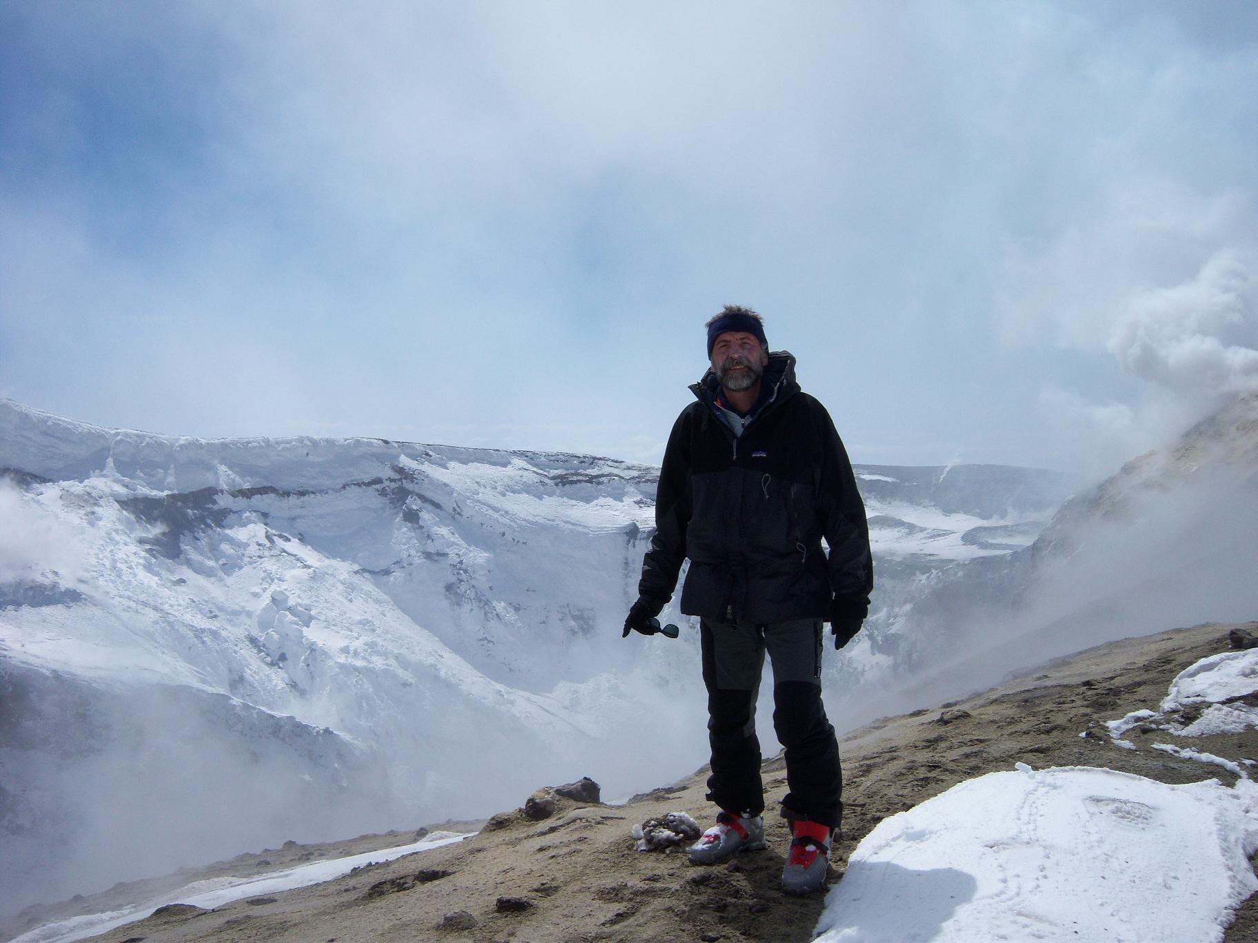 Sull''Etna con gli sci: il cratere